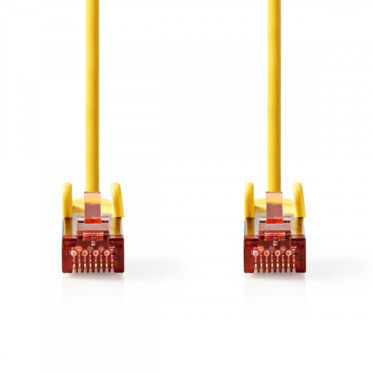 Nedis CAT6 Cable | RJ45 Male | RJ45 Male | S/FTP | 1.00 m | Round | LSZH | Yellow | Label