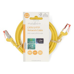Nedis CAT6 Cable | RJ45 Male | RJ45 Male | S/FTP | 1.00 m | Round | LSZH | Yellow | Label