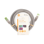 Nedis CAT7 Cable | S/FTP | RJ45 Male | RJ45 Male | 3.00 m | Round | LSZH | Grey | Label