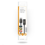 Nedis DisplayPort Adapter | DisplayPort Male | HDMI™ Output | 8K@30Hz | Nickel Plated | Straight | 0.20 m | Round | TPE | PVC | Black | Envelope