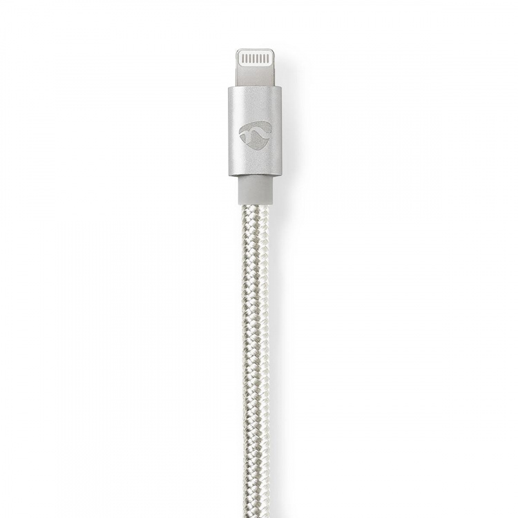 Nedis Lightning Cable | USB 2.0 | USB-C™ Male | Apple Lightning 8-Pin | 480 Mbps | Gold Plated | 2.00 m | Round | Braided / Nylon | Aluminium | Cover Window Box Nedis Lightning Cable | USB 2.0 | USB-C™ Male | Apple Lightning 8-Pin | 480 Mbps | Gold Plated | 2.00 m | Round | Braided / Nylon | Aluminium | Cover Window Box