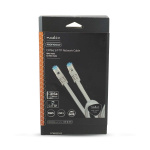 Nedis CAT6a Cable | S/FTP | RJ45 Male | RJ45 Male | 2.00 m | Round | Braided / PVC | Silver | Cover Window Box Nedis CAT6a Cable | S/FTP | RJ45 Male | RJ45 Male | 2.00 m | Round | Braided / PVC | Silver | Cover Window Box