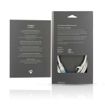 Nedis CAT6a Cable | S/FTP | RJ45 Male | RJ45 Male | 2.00 m | Round | Braided / PVC | Silver | Cover Window Box Nedis CAT6a Cable | S/FTP | RJ45 Male | RJ45 Male | 2.00 m | Round | Braided / PVC | Silver | Cover Window Box