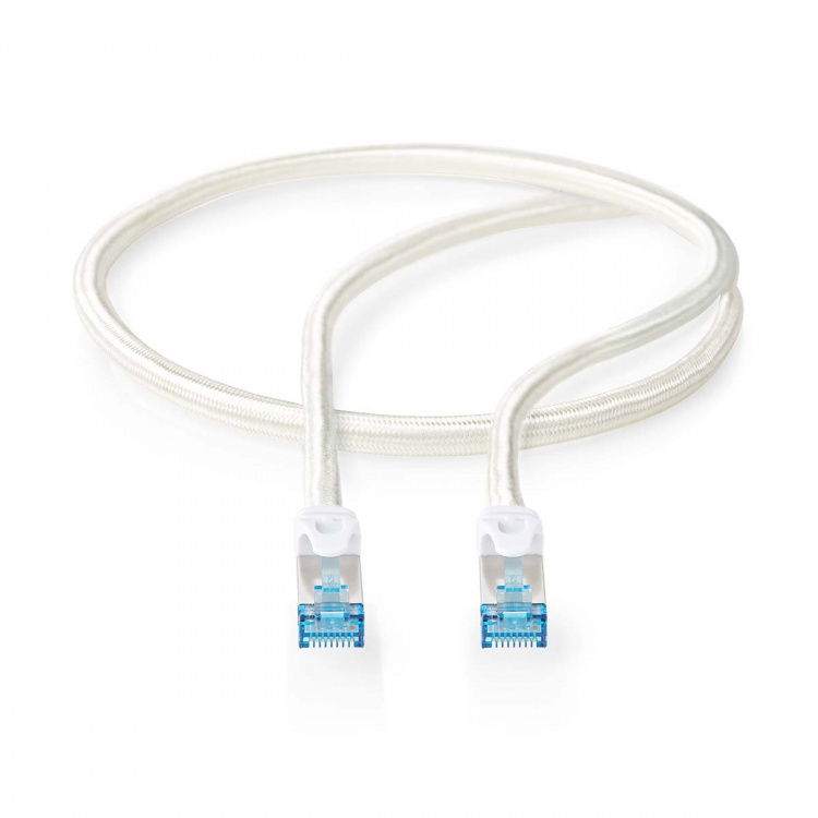 Nedis CAT6a Cable | S/FTP | RJ45 Male | RJ45 Male | 5.00 m | Round | Braided / PVC | Silver | Cover Window Box Nedis CAT6a Cable | S/FTP | RJ45 Male | RJ45 Male | 5.00 m | Round | Braided / PVC | Silver | Cover Window Box