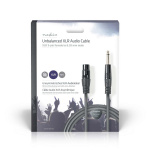 Nedis Unbalanced Audio Cable | XLR 3-Pin Female | 6.35 mm Male | Nickel Plated | 10.0 m | Round | PVC | Dark Grey | Gift Box Nedis Unbalanced Audio Cable | XLR 3-Pin Female | 6.35 mm Male | Nickel Plated | 10.0 m | Round | PVC | Dark Grey | Gift Box