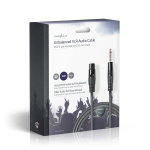 Nedis Unbalanced Audio Cable | XLR 3-Pin Female | 6.35 mm Male | Nickel Plated | 10.0 m | Round | PVC | Dark Grey | Gift Box Nedis Unbalanced Audio Cable | XLR 3-Pin Female | 6.35 mm Male | Nickel Plated | 10.0 m | Round | PVC | Dark Grey | Gift Box