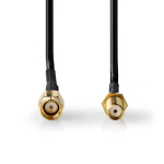Nedis SMA Cable | SMA Male | SMA Female | Gold Plated | 50 Ohm | Single Shielded | 3.00 m | Round | PVC | Black | Box Nedis SMA Cable | SMA Male | SMA Female | Gold Plated | 50 Ohm | Single Shielded | 3.00 m | Round | PVC | Black | Box