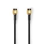 Nedis SMA Cable | SMA Male | SMA Male | Gold Plated | 50 Ohm | Single Shielded | 5.00 m | Round | PVC | Black | Label Nedis SMA Cable | SMA Male | SMA Male | Gold Plated | 50 Ohm | Single Shielded | 5.00 m | Round | PVC | Black | Label