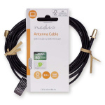 Nedis SMA Cable | SMA Male | SMA Female | Gold Plated | 50 Ohm | Single Shielded | 3.00 m | Round | PVC | Black | Label Nedis SMA Cable | SMA Male | SMA Female | Gold Plated | 50 Ohm | Single Shielded | 3.00 m | Round | PVC | Black | Label
