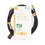 Nedis SMA Cable | RP SMA Male | RP SMA Female | Gold Plated | 50 Ohm | Single Shielded | 3.00 m | Round | PVC | Black | Label