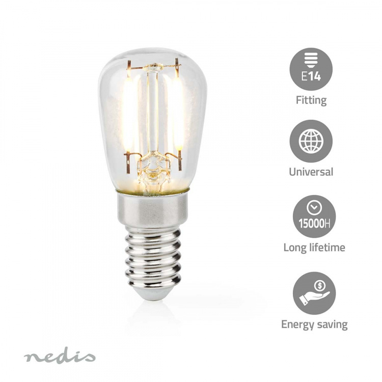 Nedis Refrigerator Bulb | LED | E14 | 2 W | T26