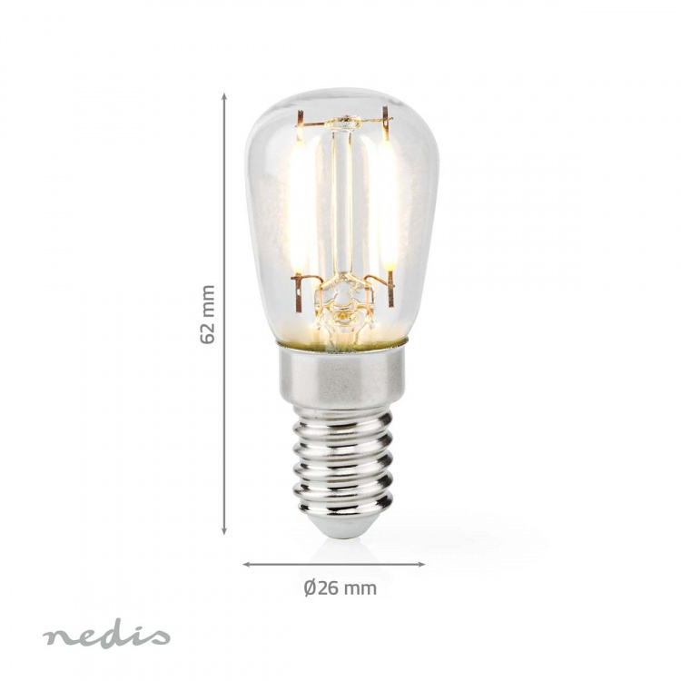 Nedis Refrigerator Bulb | LED | E14 | 2 W | T26