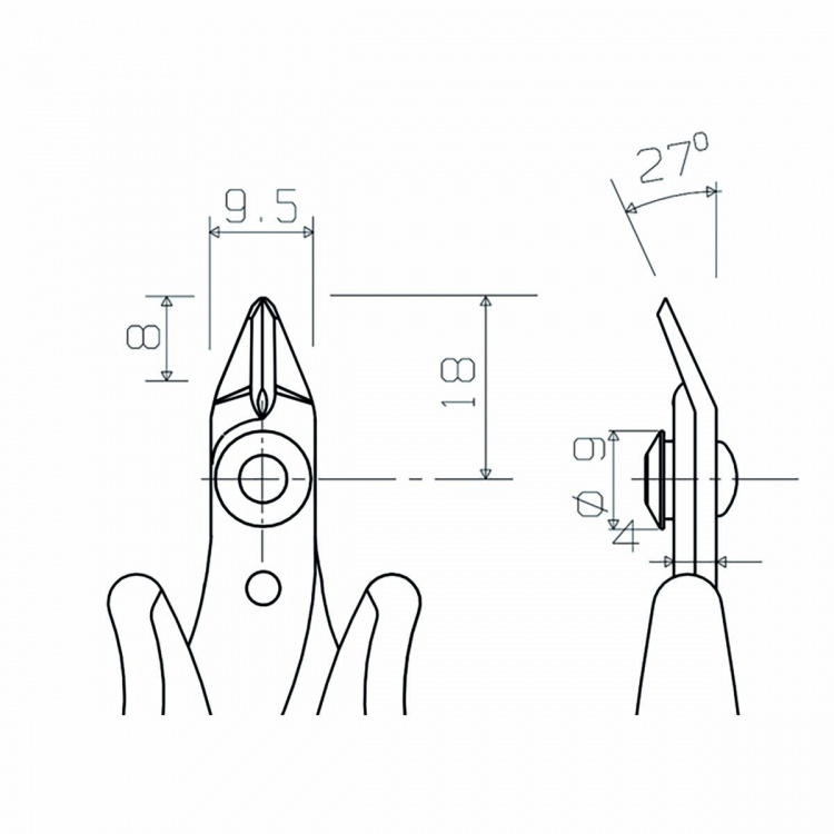 Piergiacomi Cutting Pliers 118 mm Precision