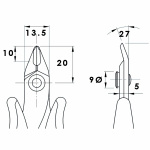 Piergiacomi Cutting Pliers 128 mm Precision