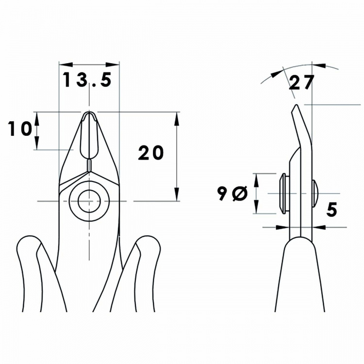 Piergiacomi Cutting Pliers 128 mm Precision