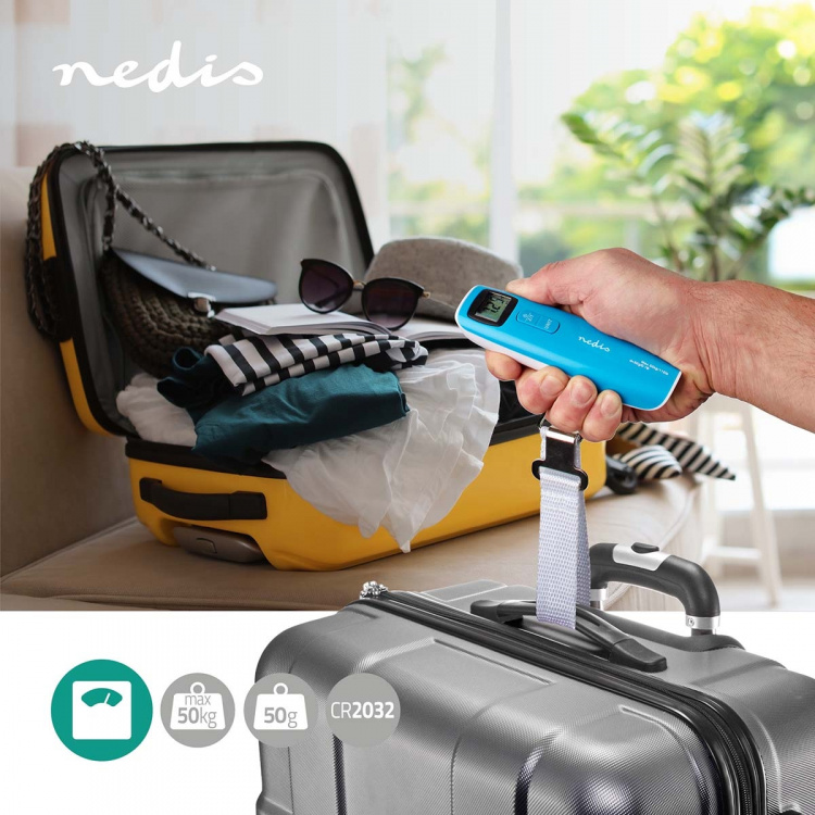 Nedis Digital Luggage Scales | 50 kg | Tare function