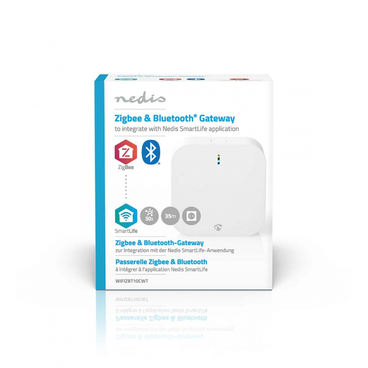 Nedis Zigbee Gateway | Bluetooth® / Zigbee 3.0 | 50 Devices | Mains Powered | Android™ / IOS | White