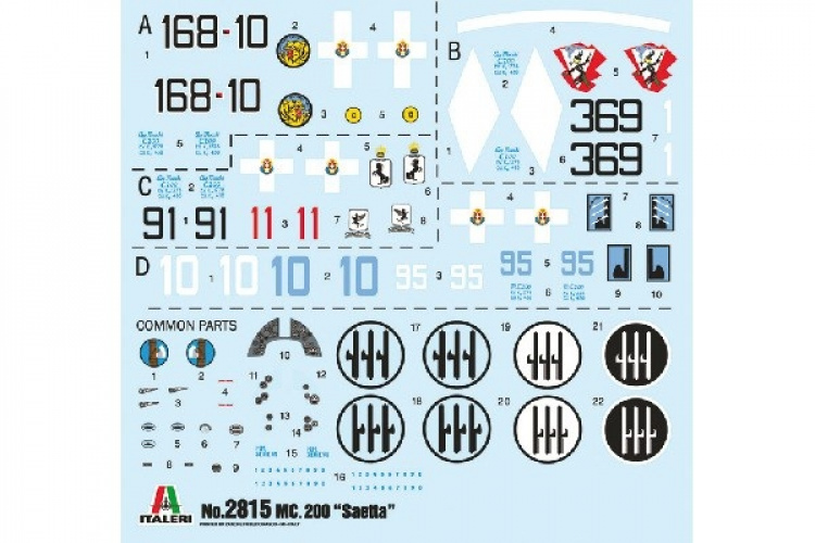 ITALERI 1:48 Macchi MC 200 Saetta ITALERI 1:48 Macchi MC 200 Saetta