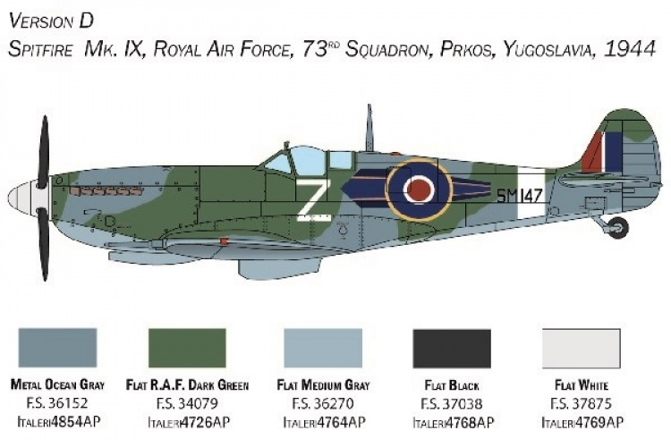 ITALERI 1:48 Spitfire Mk. IX