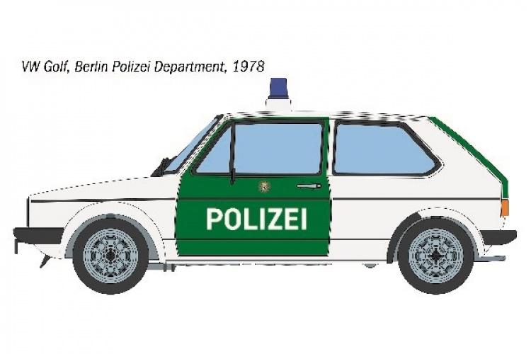 ITALERI 1:24 VW Golf \'POLIZEI\' ITALERI 1:24 VW Golf \'POLIZEI\'