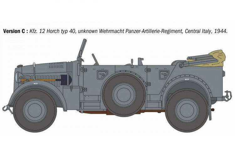 ITALERI 1:35 Kfz. Horch 901 typ 40 Frühe Ausf.