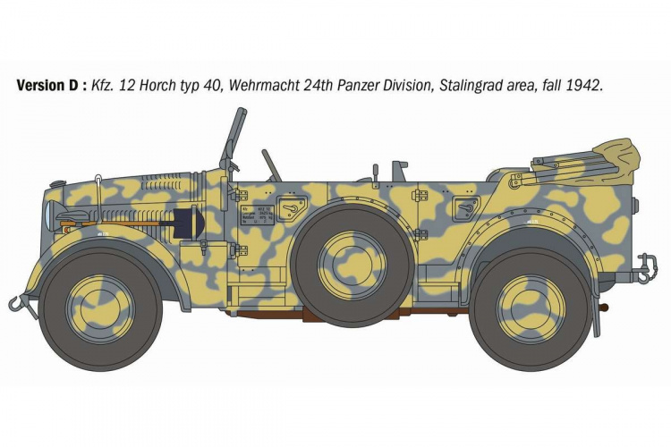 ITALERI 1:35 Kfz. Horch 901 typ 40 Frühe Ausf.