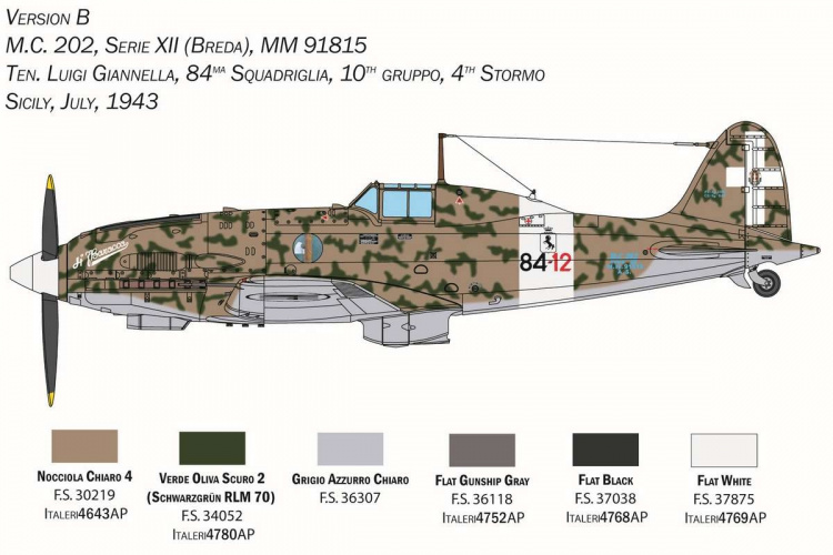 ITALERI 1:32 Macchi M.C. 202 \'Folgore\'