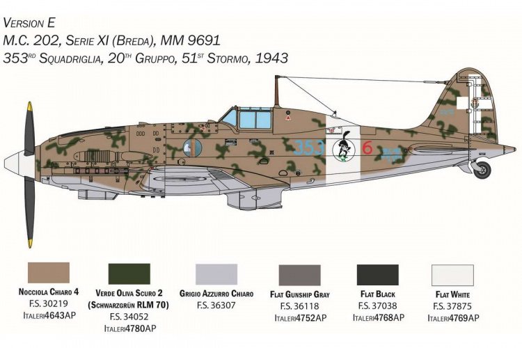 ITALERI 1:32 Macchi M.C. 202 \'Folgore\'