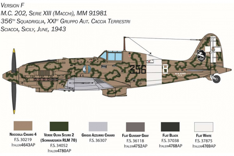 ITALERI 1:32 Macchi M.C. 202 \'Folgore\'
