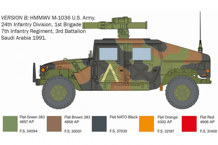 ITALERI 1:35 HMMWV M966 TOW Carrier ITALERI 1:35 HMMWV M966 TOW Carrier