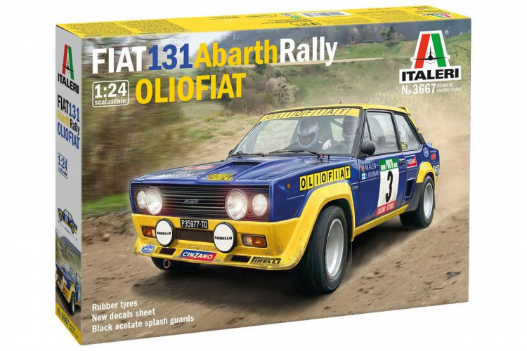 ITALERI 1:24 Fiat 131 Abarth Rally OLIO FIAT ITALERI 1:24 Fiat 131 Abarth Rally OLIO FIAT