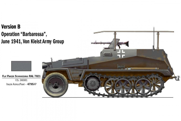 ITALERI 1:72 Sd.Kfz. 250/3 ITALERI 1:72 Sd.Kfz. 250/3