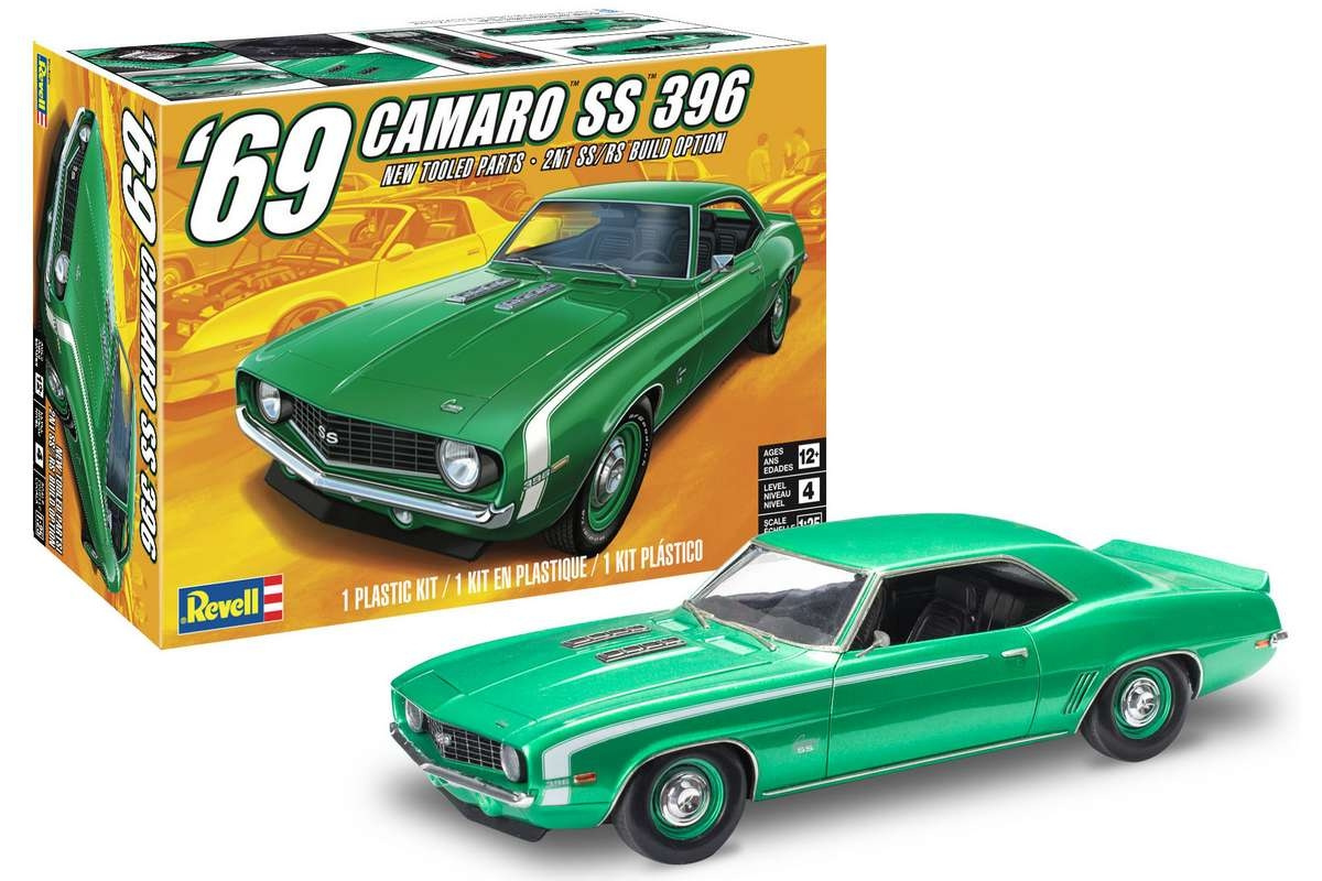 値下げ　58 シボレー　コルベット & 69 カマロ　ss プラモデル セット REVELL '69 CAMARO プラモデル 値下げ 58 シボレー コルベット