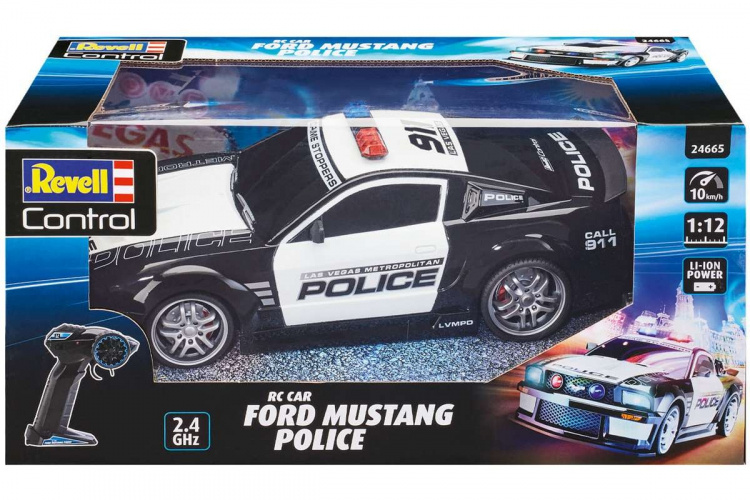 Revell RC Car Ford Mustang Police 1:12