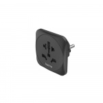 Hama Traveladapter Type E/F Universal World-EU Black