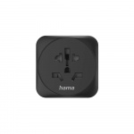 Hama Traveladapter Type E/F Universal World-EU Black