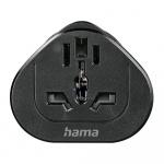 Hama Traveladapter Type E/F Universal World-EU Black