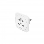 Hama Traveladapter Type E/F Universal World-EU White
