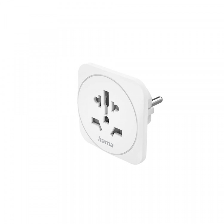Hama Traveladapter Type E/F Universal World-EU White