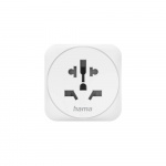 Hama Traveladapter Type E/F Universal World-EU White