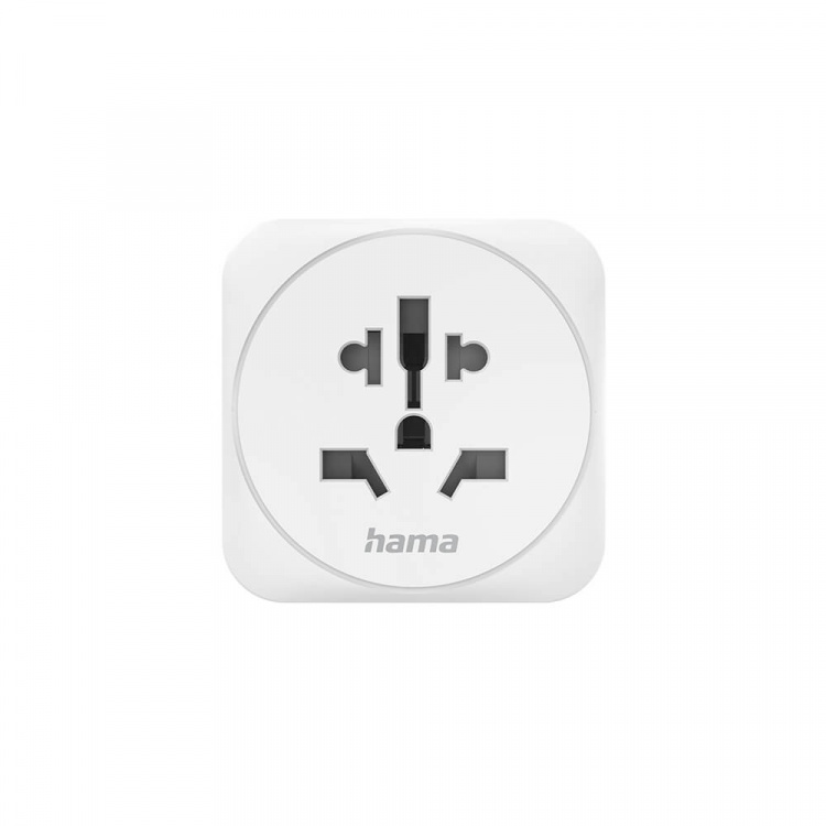 Hama Traveladapter Type E/F Universal World-EU White