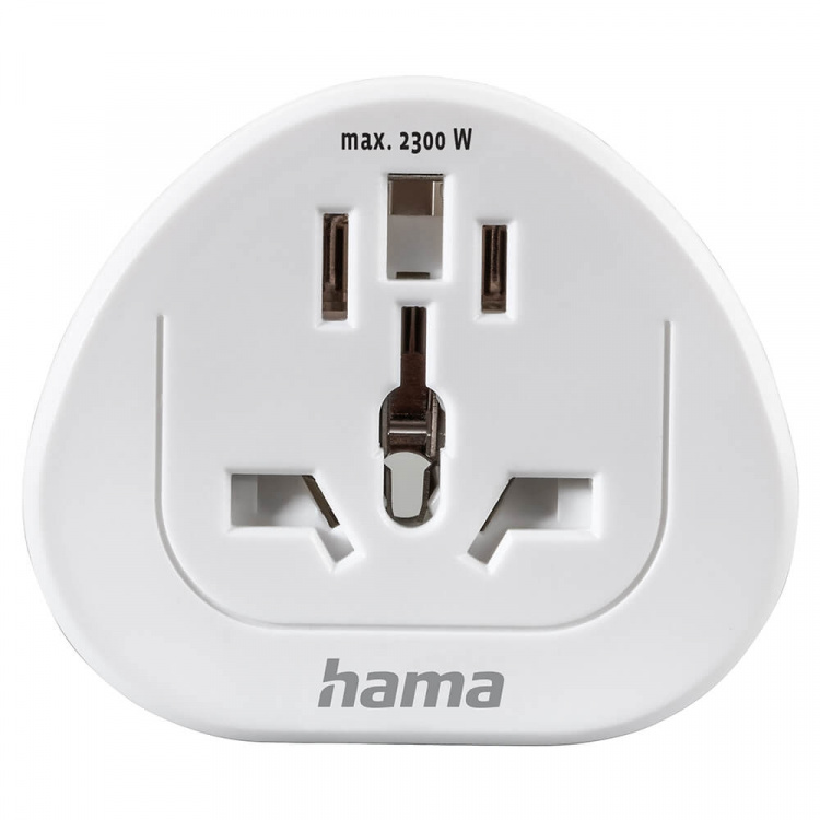 Hama Traveladapter Type E/F Universal World-EU White