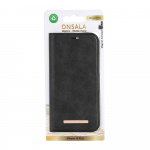 Onsala Wallet Case Eco 2 Card Slots MagSeries Black - iPhone 15 Plus
