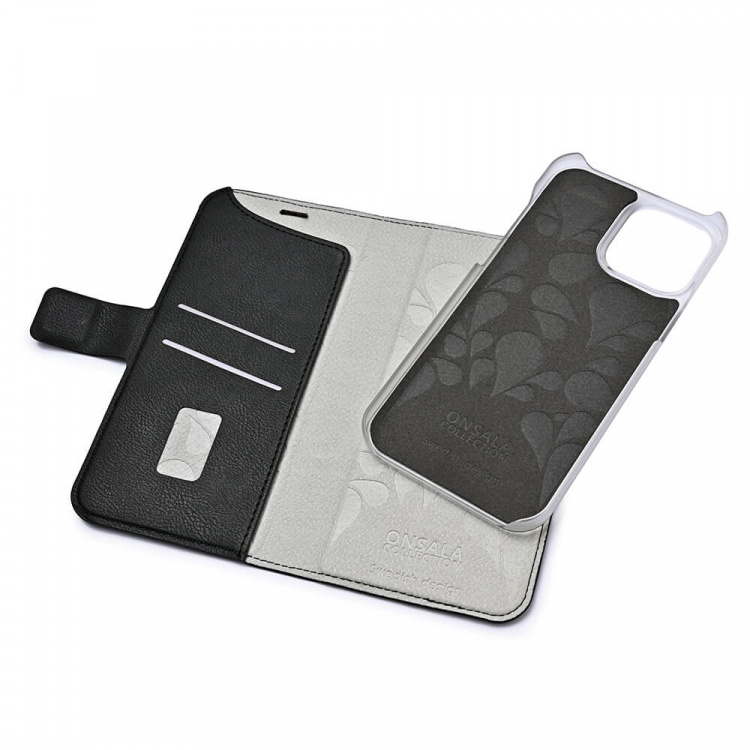 Onsala Wallet Case Eco 2 Card Slots MagSeries Black - iPhone 15 Pro Onsala Wallet Case Eco 2 Card Slots MagSeries Black - iPhone 15 Pro