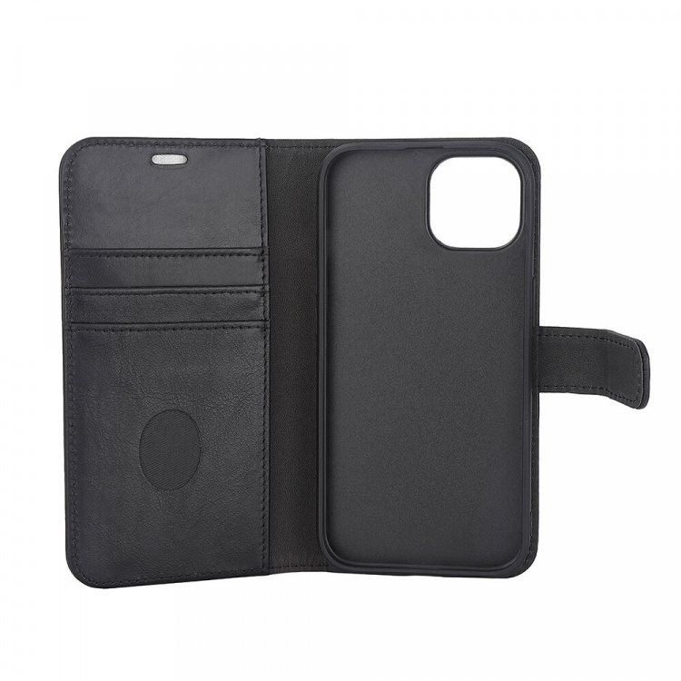 Radicover Wallet Case 2in1 Anti Radiation Leather MagS Black - iPhone 15 Radicover Wallet Case 2in1 Anti Radiation Leather MagS Black - iPhone 15