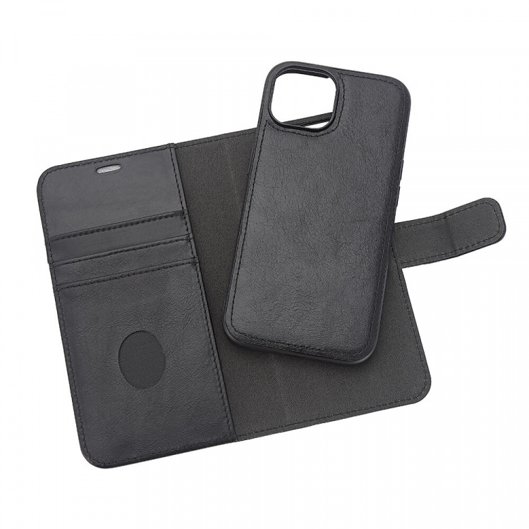 Radicover Wallet Case 2in1 Anti Radiation Leather MagS Black - iPhone 15 Radicover Wallet Case 2in1 Anti Radiation Leather MagS Black - iPhone 15