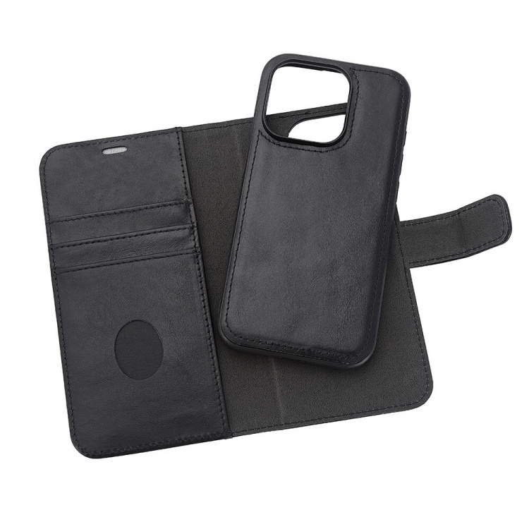 Radicover Wallet Case 2in1 Anti Radiation Leather MagS Black - iPhone 15 Pro Radicover Wallet Case 2in1 Anti Radiation Leather MagS Black - iPhone 15 Pro
