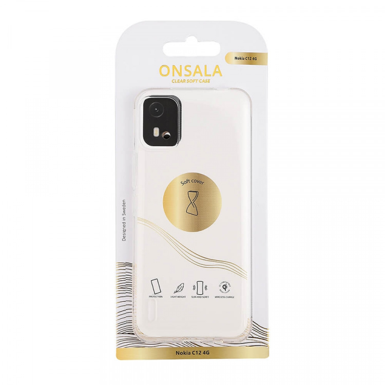 Onsala Phone Case TPU Transparent - Nokia C12 4G Onsala Phone Case TPU Transparent - Nokia C12 4G