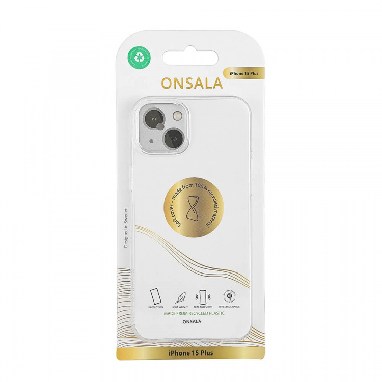 Onsala Phone Case Recycled TPU Transparent - iPhone 15 Plus Onsala Phone Case Recycled TPU Transparent - iPhone 15 Plus