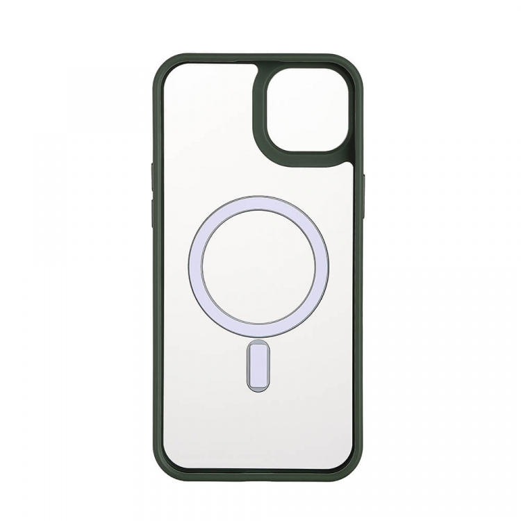 Onsala Phone Case Bumper MagSeries Green & Clear - iPhone 15 Plus
